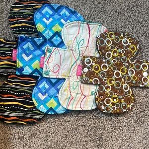 Reusable cloth pads from esty